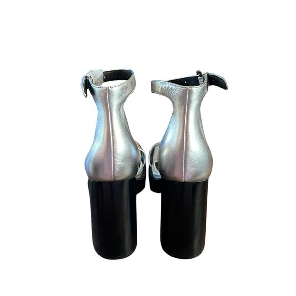 Rag & Bone Matrix Leather Ankle Strap Platform High Heel Sandals NEW EU 37 US 7 - Picture 2 of 8